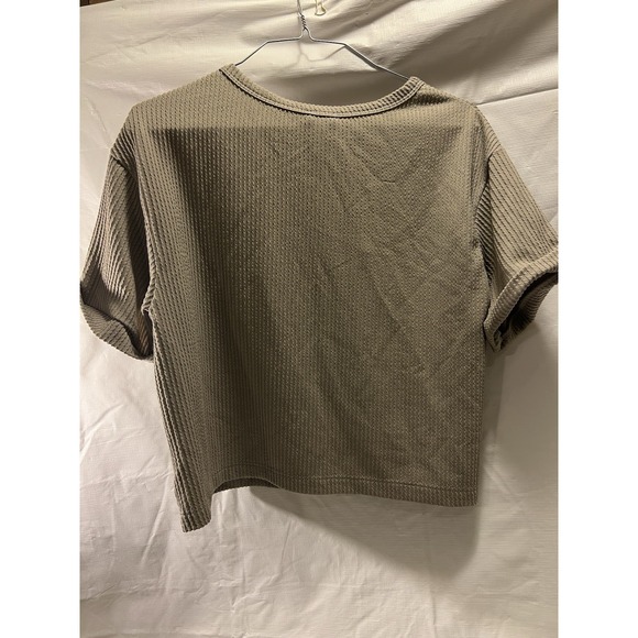 Francesca's Blue Rain Women's Short Sleeve Boxy Soft T-Shirt| Size Small - Picture 5 of 5